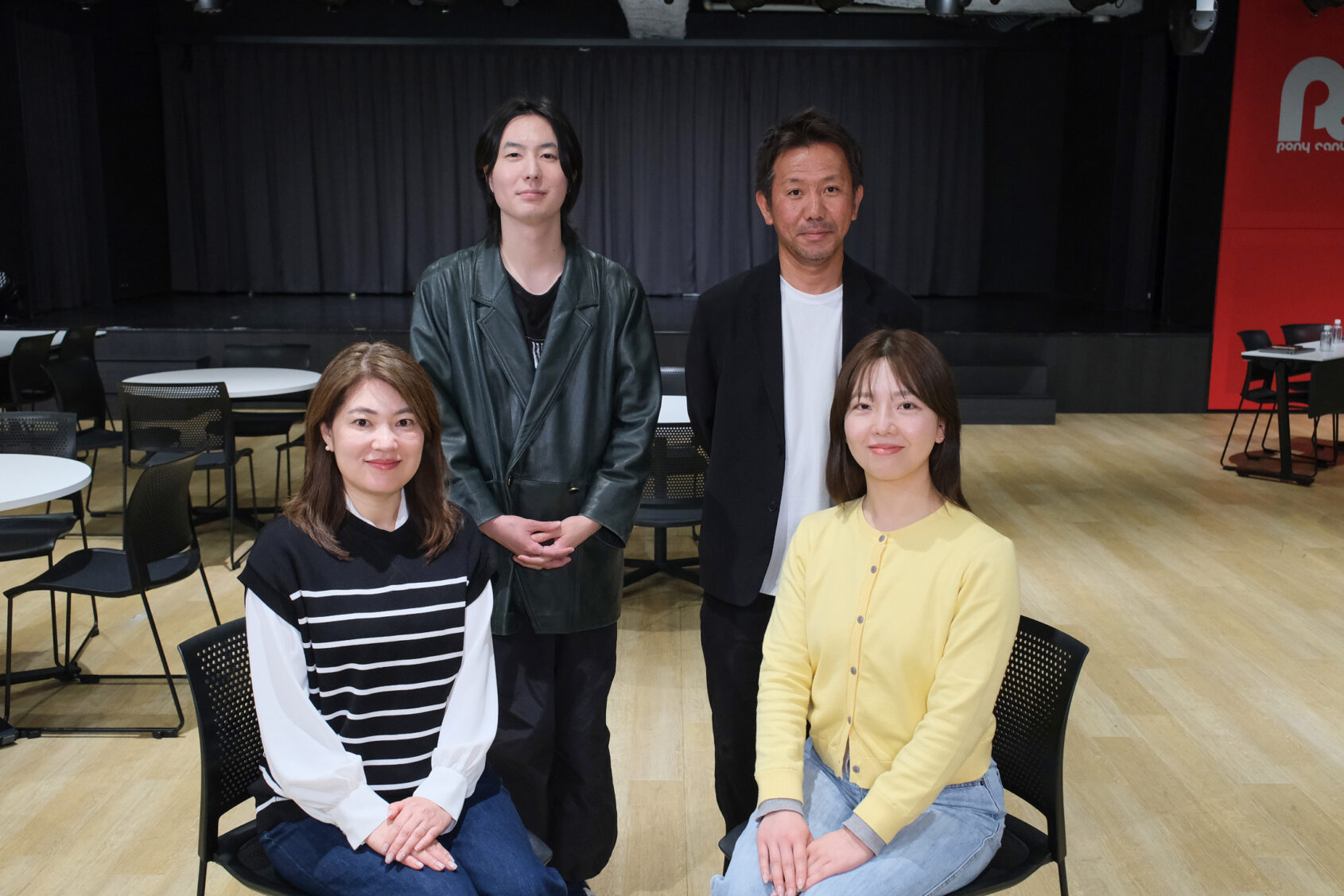 ▲写真左から、岩崎 麻衣子、松本 紘尚、吉田 健人、新山 絢香